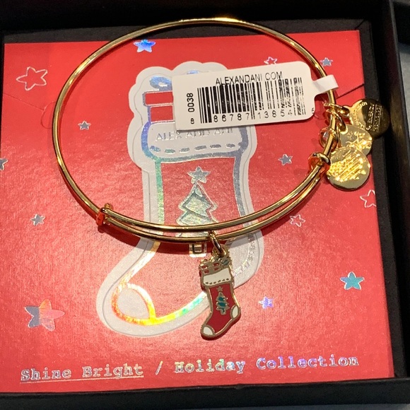 Alex and Ani Christmas stocking bracelet - Picture 1 of 7
